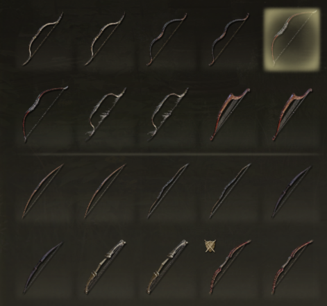 Elden Ring Items PS All Ranged Weapons